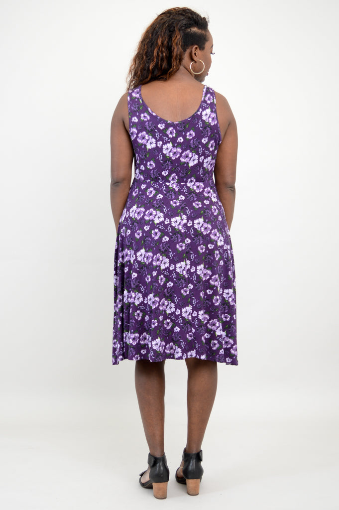 Genesis Dress, Hibiscus, Bamboo - Final Sale