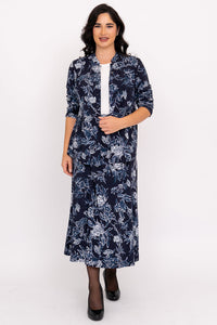 Gillian Skirt, Indigo Vibe, Bamboo