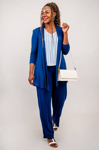 Havana Tank, Indigo Stripe, Linen Bamboo