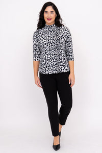 Highdrop Top, BW Leopard, Bamboo