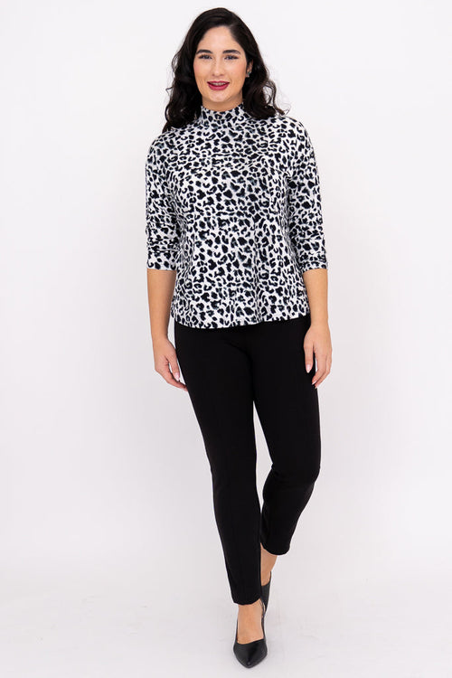 Highdrop Top, BW Leopard, Bamboo