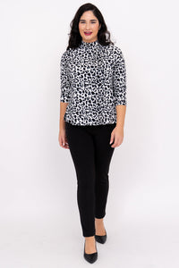 Highdrop Top, BW Leopard, Bamboo