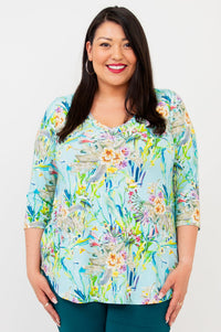 Jackie 3/4 Top, Genuine, Bamboo