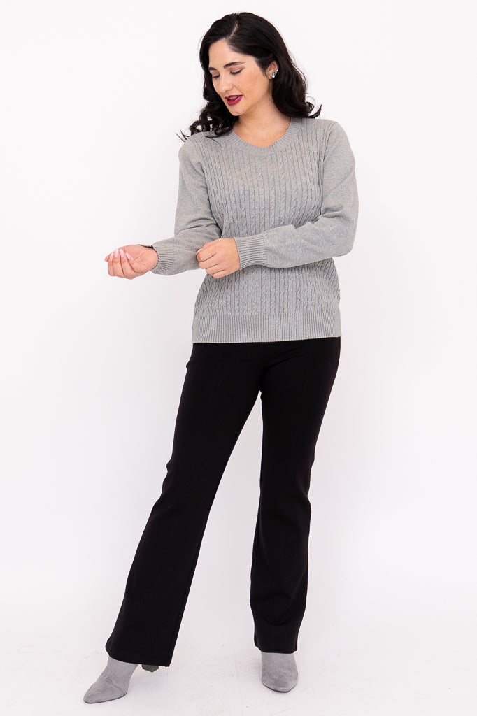 Jala Sweater, Charcoal Light, Cotton