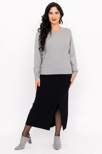 Jala Sweater, Charcoal Light, Cotton