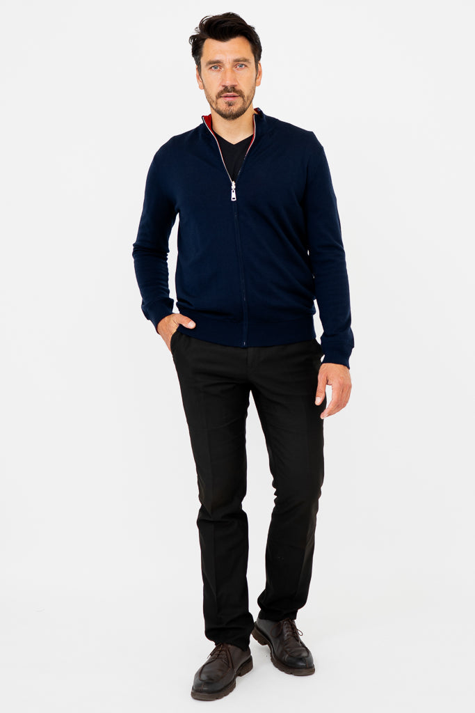 Joey Sweater, Navy, Merino Wool