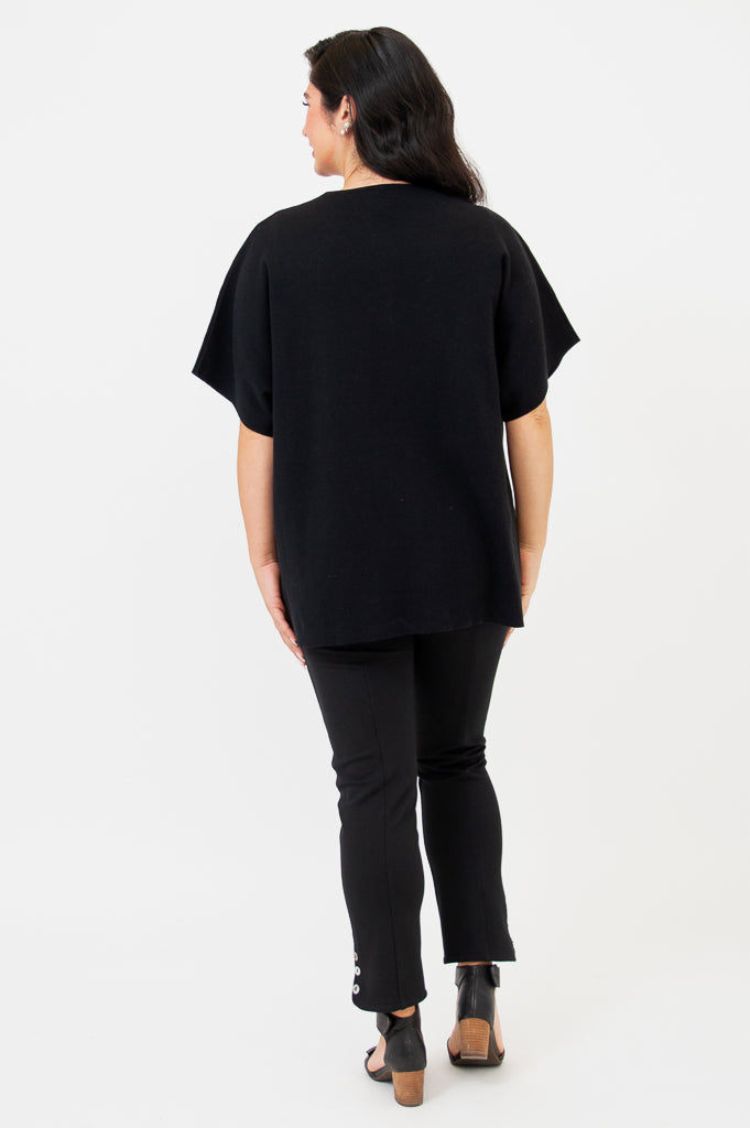 Josie Sweater, Black, Cotton