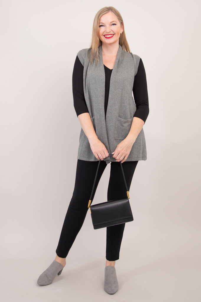 Jude Cardigan, Grey, Cotton