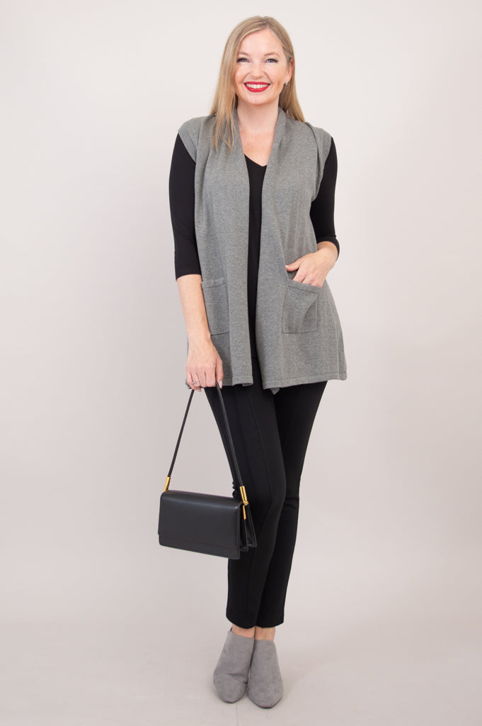 Jude Cardigan, Grey, Cotton