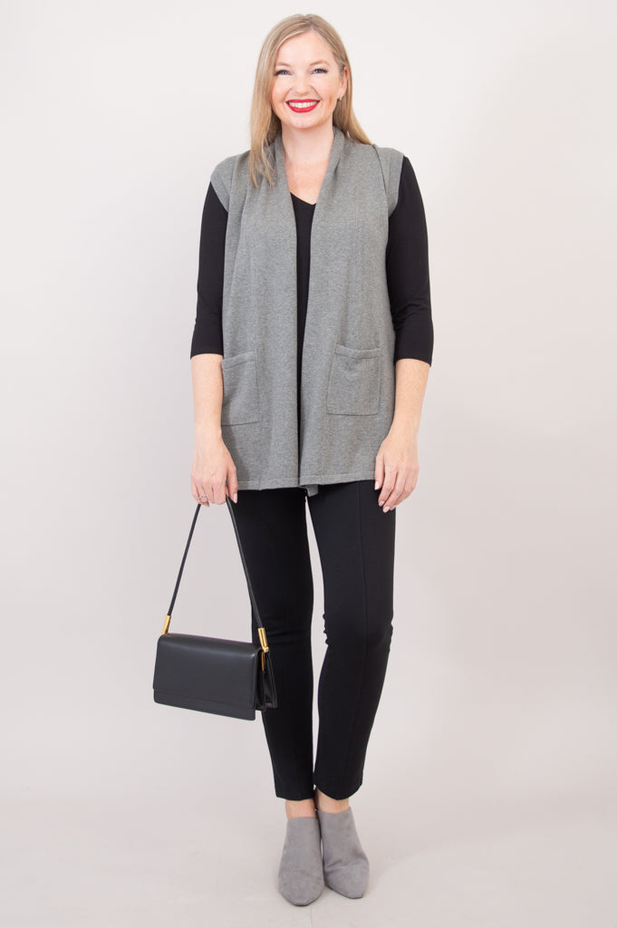 Jude Cardigan, Grey, Cotton