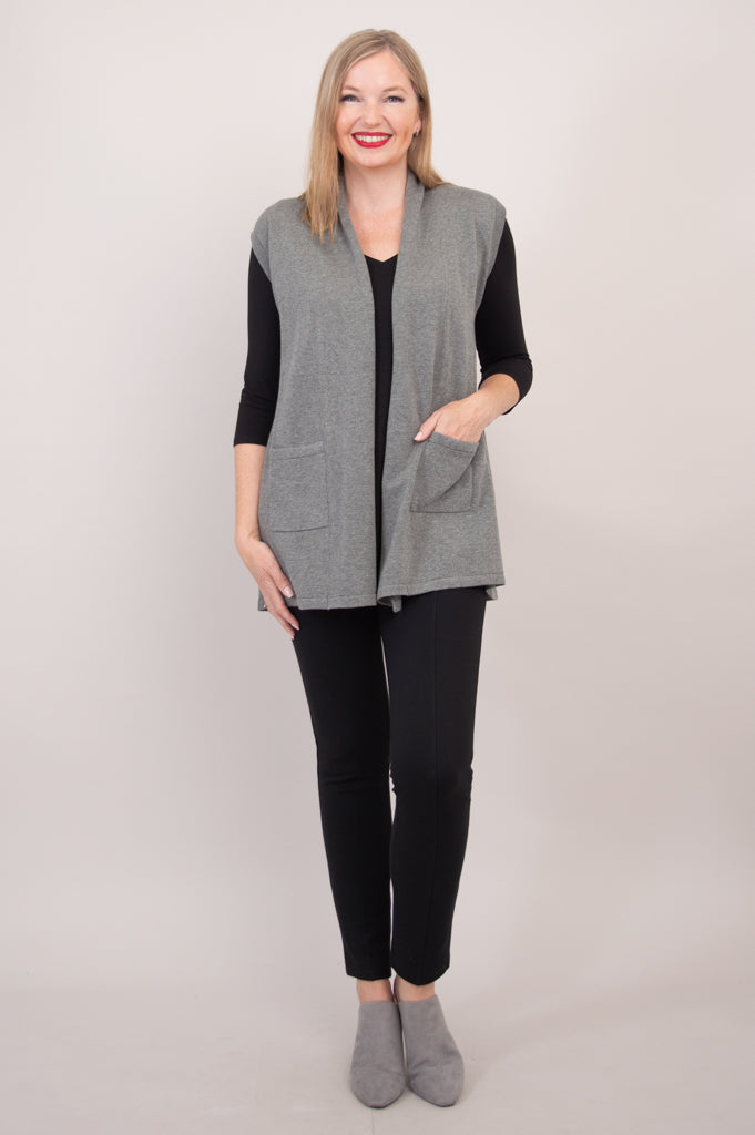 Jude Cardigan, Grey, Cotton