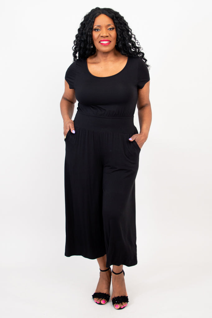 Julie Jumpsuit, Black, Bamboo