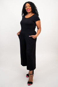 Julie Jumpsuit, Black, Bamboo