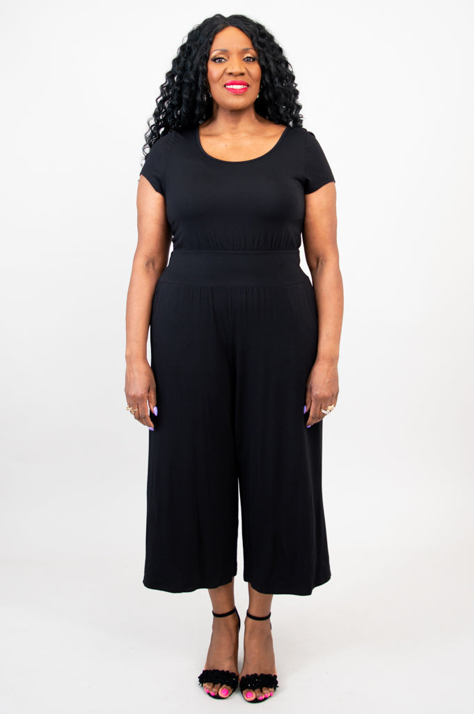 Julie Jumpsuit, Black, Bamboo