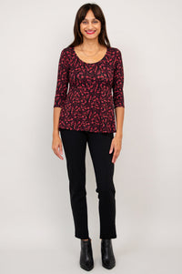 Kimmy Top, Florid, Bamboo - Final Sale