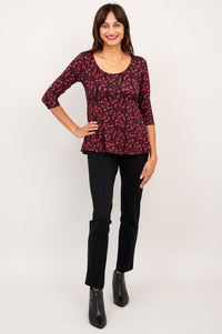 Kimmy Top, Florid, Bamboo - Final Sale