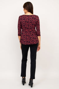 Kimmy Top, Florid, Bamboo - Final Sale