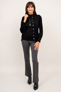Rita Sweater, Black, Merino Wool