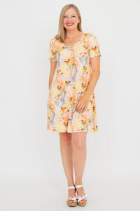 Lanai S/S Dress, Songbird, Bamboo