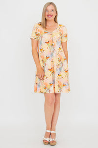 Lanai S/S Dress, Songbird, Bamboo