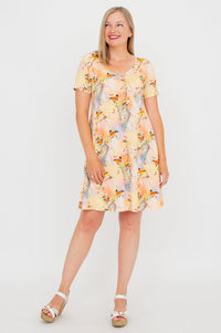 Lanai S/S Dress, Songbird, Bamboo