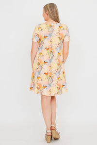 Lanai S/S Dress, Songbird, Bamboo