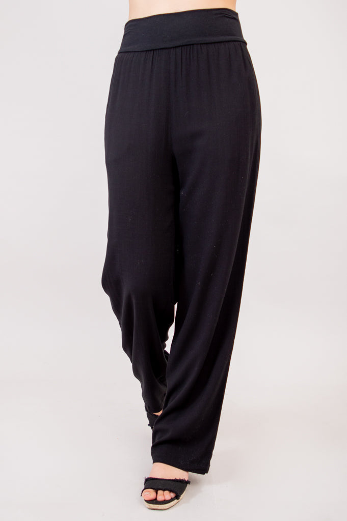 Landon Pant, Black, Linen Bamboo