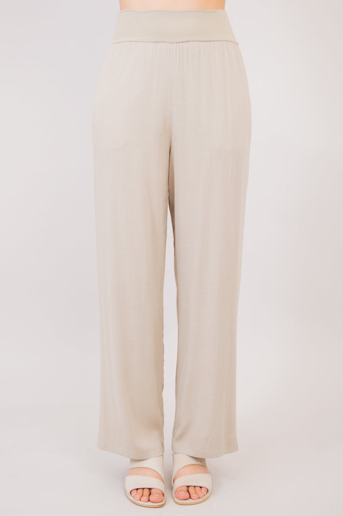 Landon Pant, Sand, Linen Bamboo