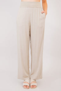 Landon Pant, Sand, Linen Bamboo