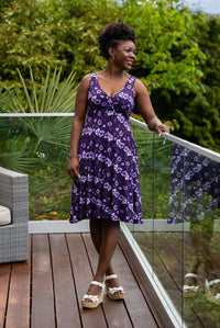 Genesis Dress, Hibiscus, Bamboo - Final Sale