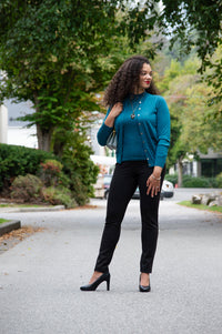 Rita Sweater, Forest, 100% Merino Wool