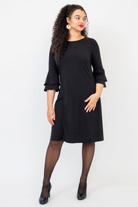 Lucia Dress, Black, Bamboo