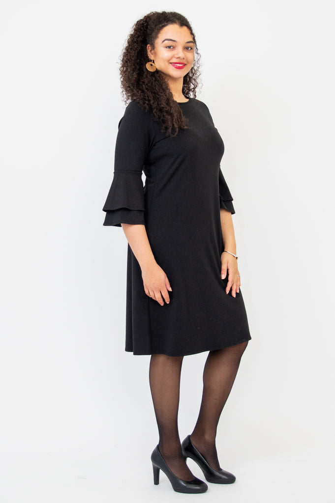 Lucia Dress, Black, Bamboo