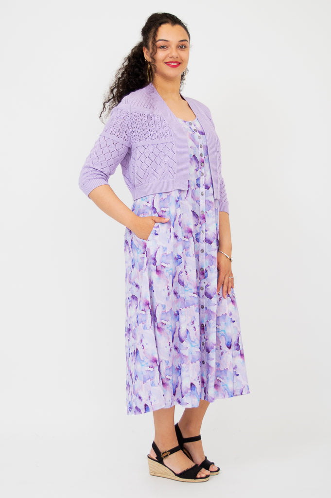 Aldi Sweater, Lavender, Cotton