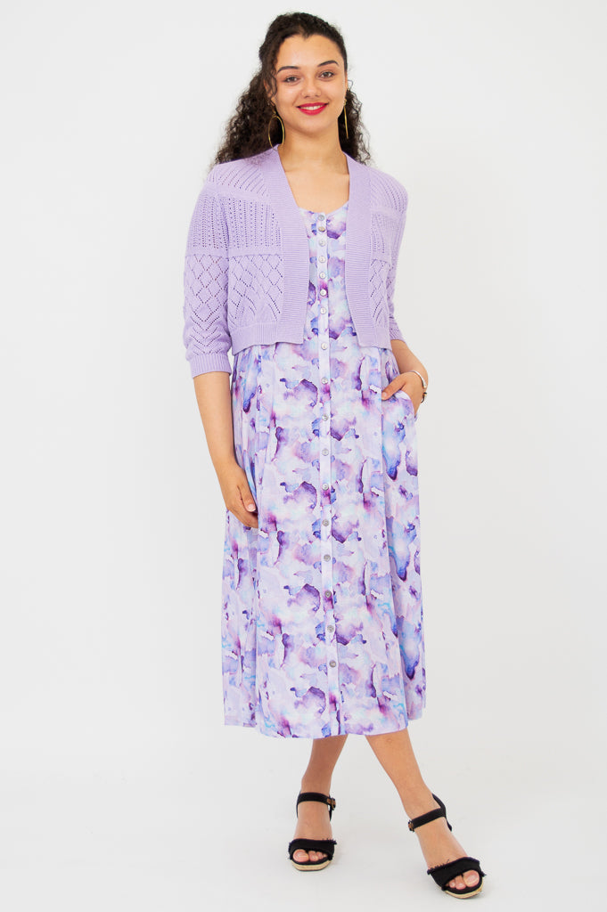 Aldi Sweater, Lavender, Cotton