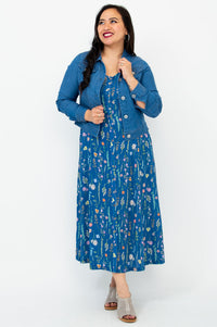 Madison Dress, Meadow, Linen Bamboo