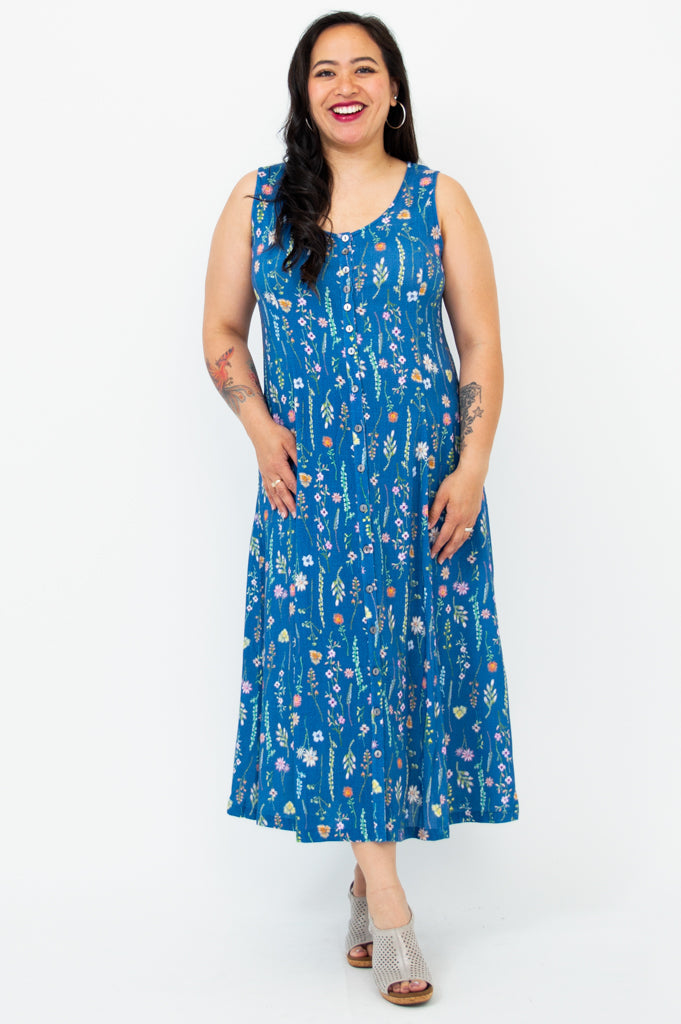 Madison Dress, Meadow, Linen Bamboo