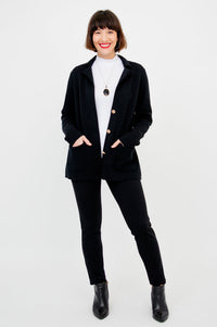 Margaret Jacket, Black, Cotton