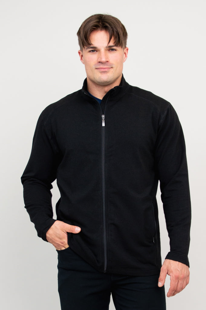 Matt Jacket, Black, Bamboo Fleece