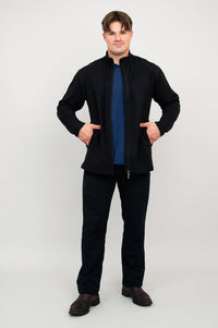 Matt Jacket, Black, Bamboo Fleece