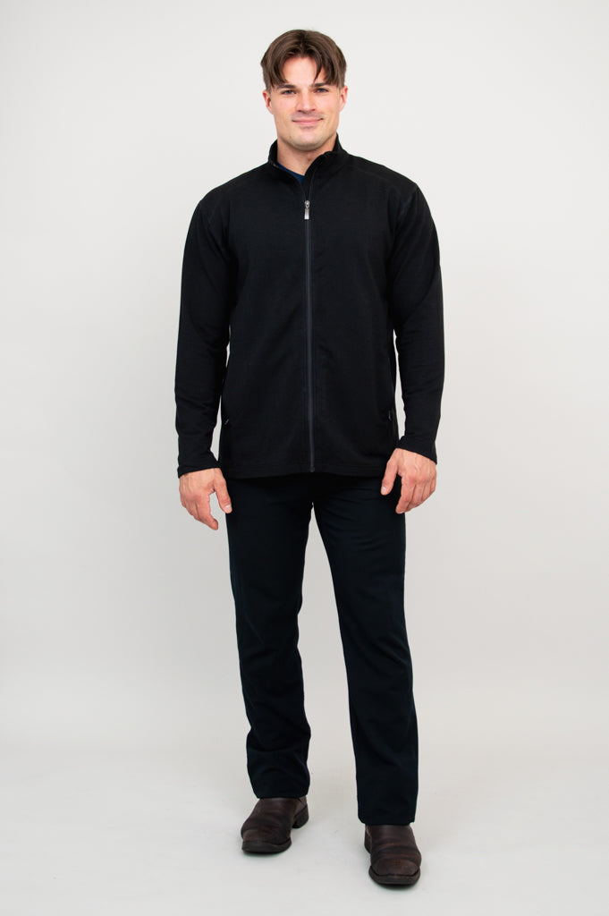 Matt Jacket, Black, Bamboo Fleece