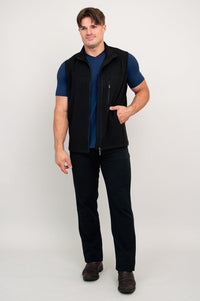 Nick Vest, Black, Bamboo Fleece