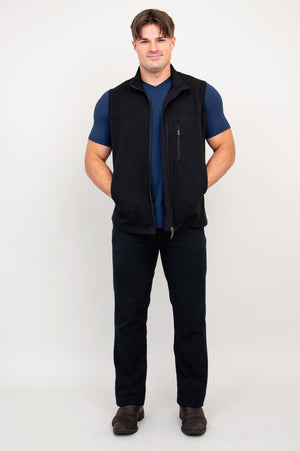 Nick Vest, Black, Bamboo Fleece