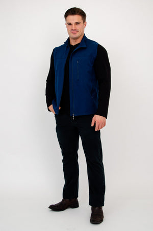 Nick Vest, Indigo, Bamboo Fleece