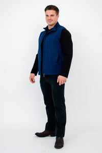 Nick Vest, Indigo, Bamboo Fleece