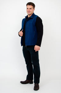 Nick Vest, Indigo, Bamboo Fleece