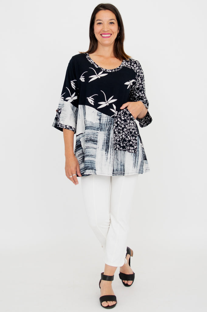 Palace Blouse, BW Dragonfly