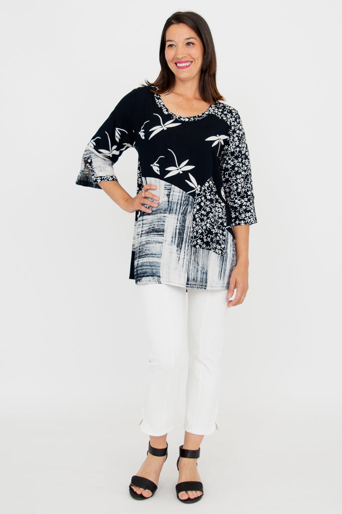 Palace Blouse, BW Dragonfly