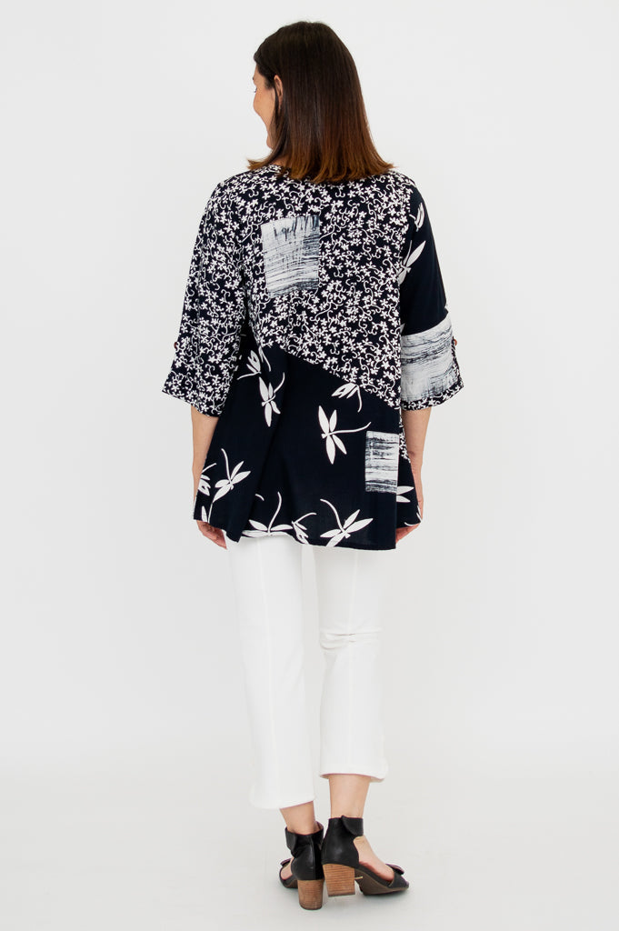 Palace Blouse, BW Dragonfly