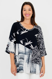 Palace Blouse, BW Dragonfly